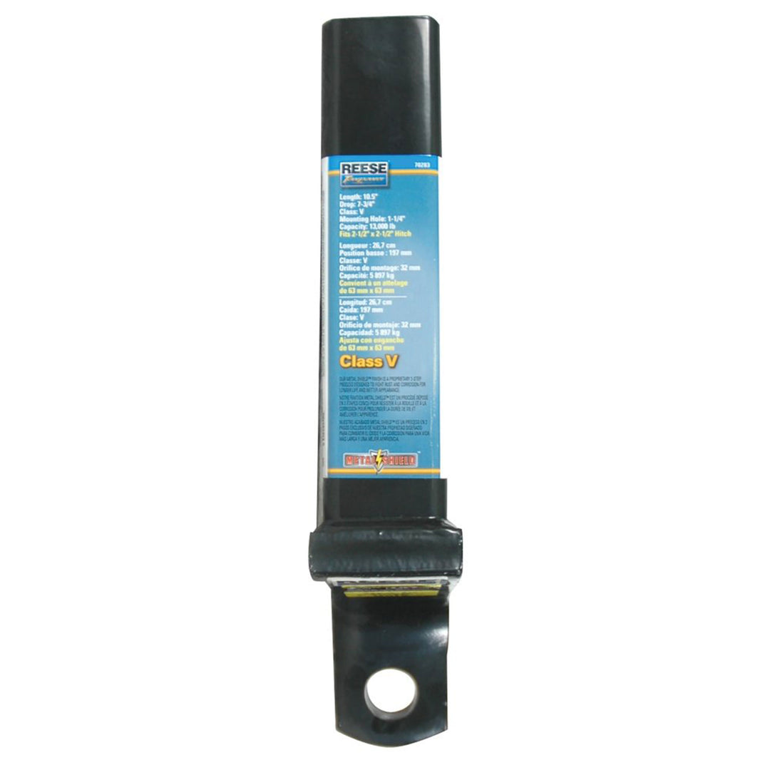 Reese Trailer Hitch Ball Mount, 2.5" Receiver, 7.75" Drop, 13000 lbs, Black - VMInnovations