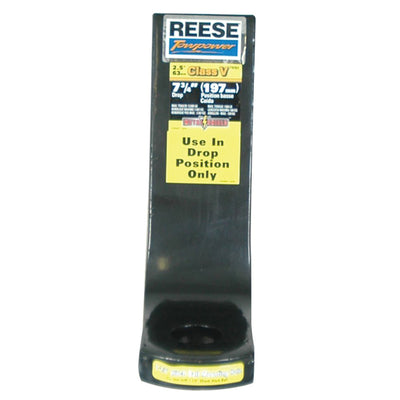 Reese Trailer Hitch Ball Mount, 2.5" Receiver, 7.75" Drop, Black (Open Box)