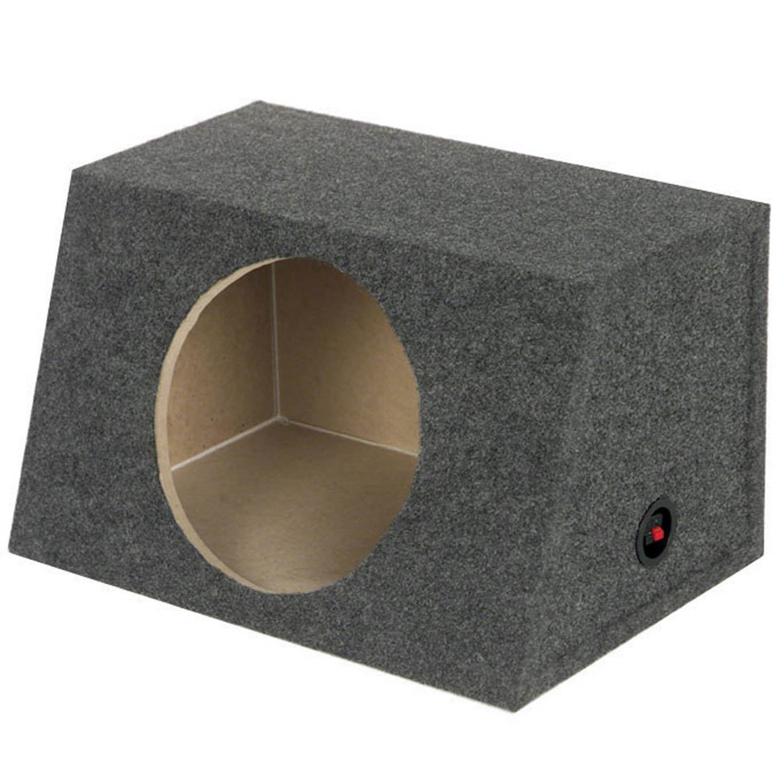 QPOWER Sealed Front-Angle Single 15" Subwoofer Enclosure Sub Box (Open Box)