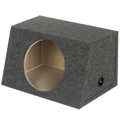 QPOWER Sealed Front-Angle Single 15" Subwoofer Enclosure Sub Box (Open Box)