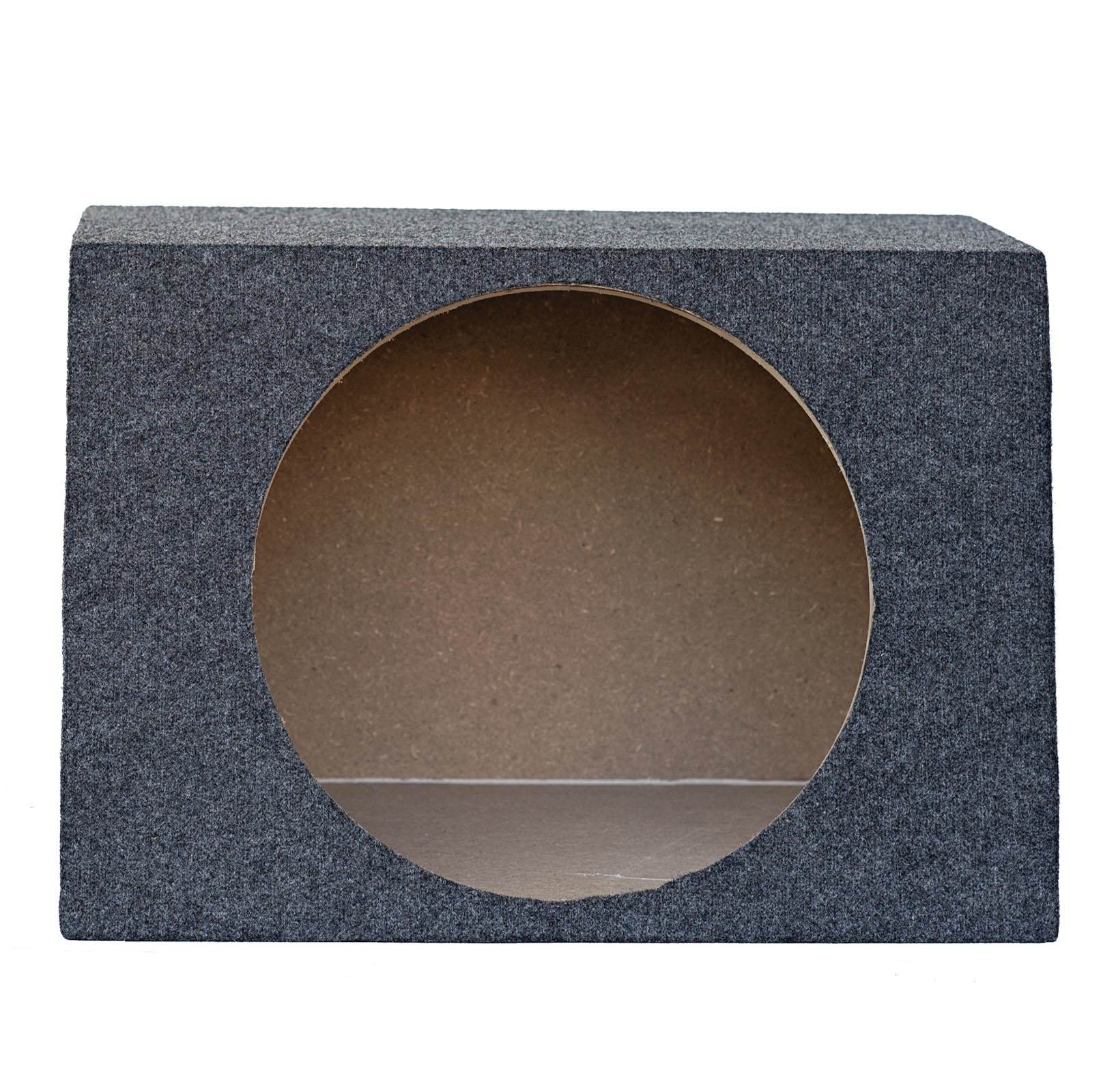 QPOWER Sealed Front-Angle Single 15" Subwoofer Enclosure Sub Box (Open Box)