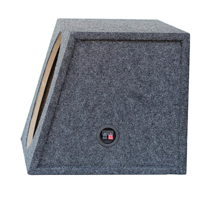 QPOWER Sealed Front-Angle Single 15" Subwoofer Enclosure Sub Box (Open Box)