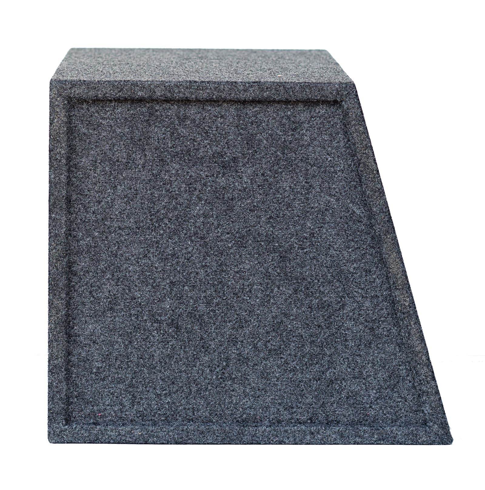 QPOWER Sealed Front-Angle Single 15" Subwoofer Enclosure Sub Box (Open Box)