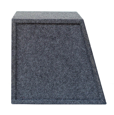 QPOWER Sealed Front-Angle Single 15" Subwoofer Enclosure Sub Box (Open Box)