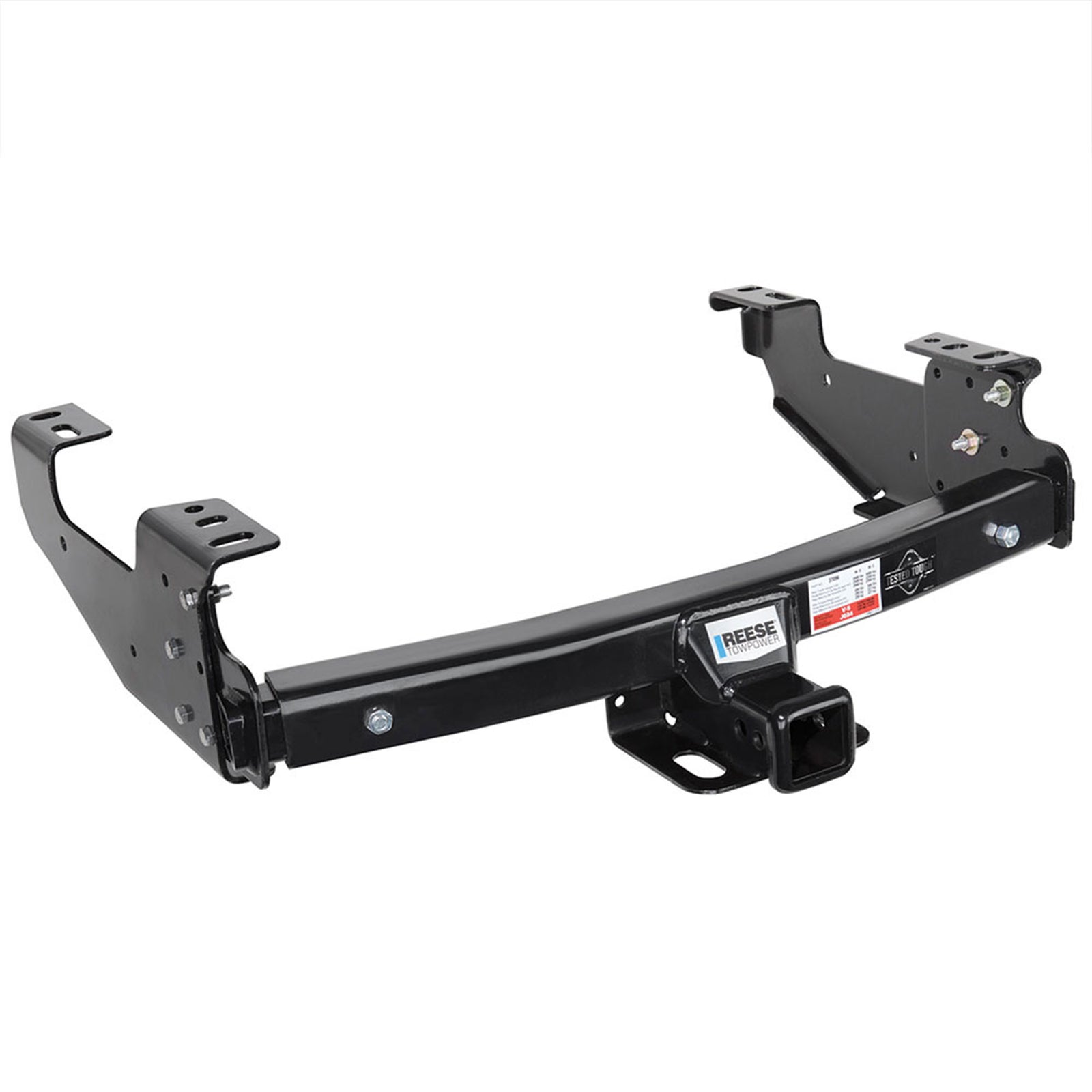 Reese Towpower Class 3 Multi Fit 2 Inch Square Solid Welded Trailer Hitch, Black - VMInnovations