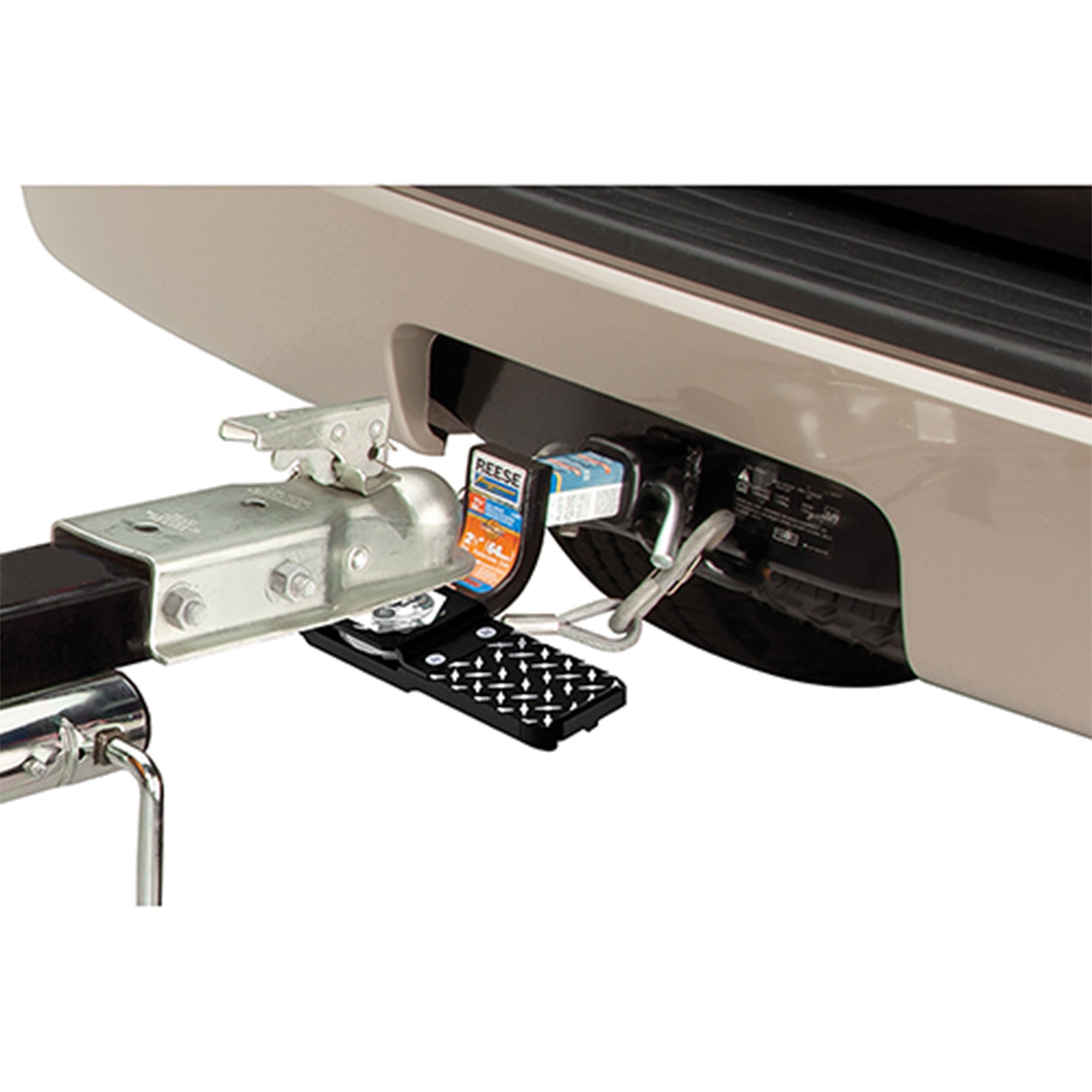 Reese Towpower Trailer Hitch Ball Mount Step with Cast Aluminum Construction - VMInnovations