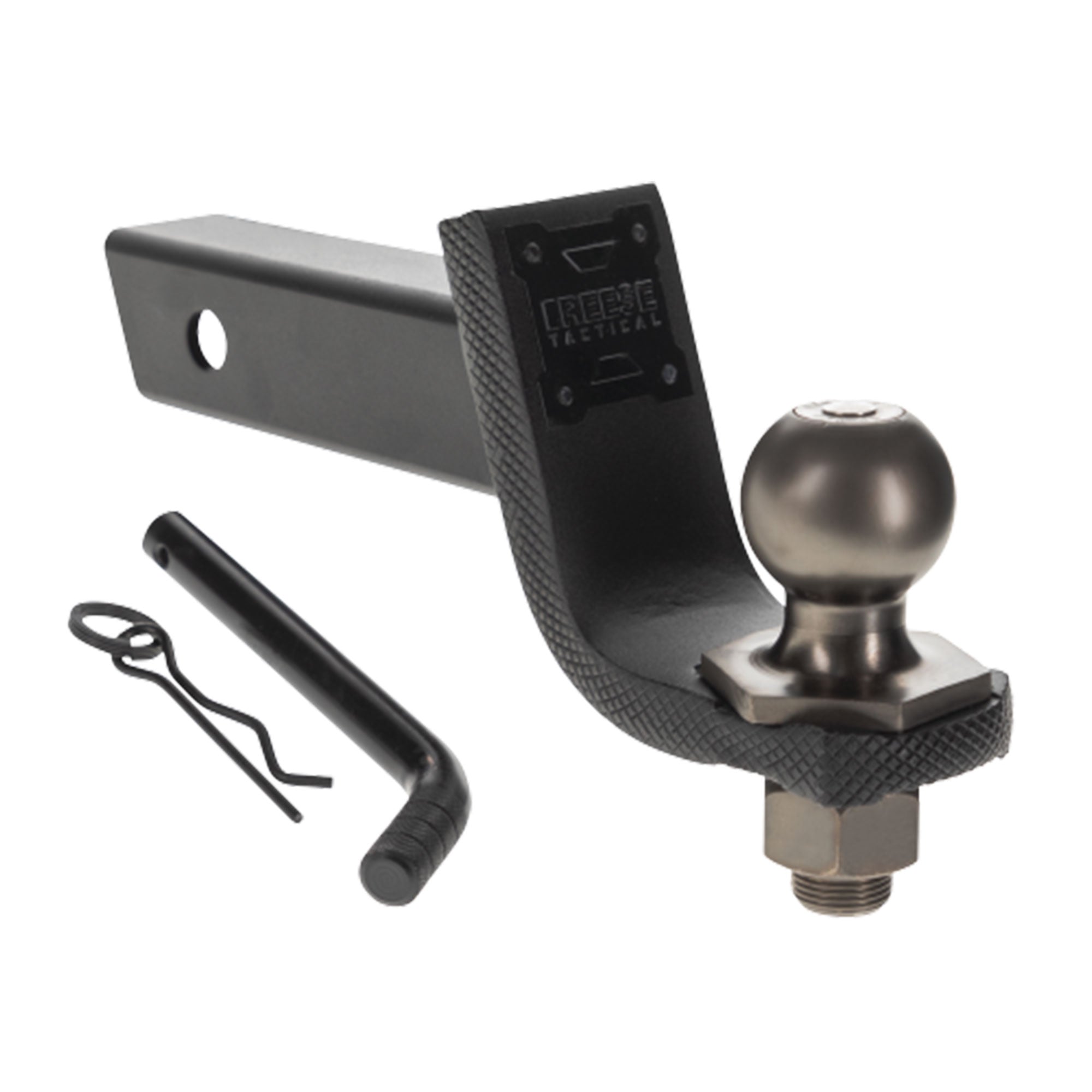 Reese Towpower Interlock Tactical Trailer Hitch Ball Mount Kit, Black (Open Box) - VMInnovations