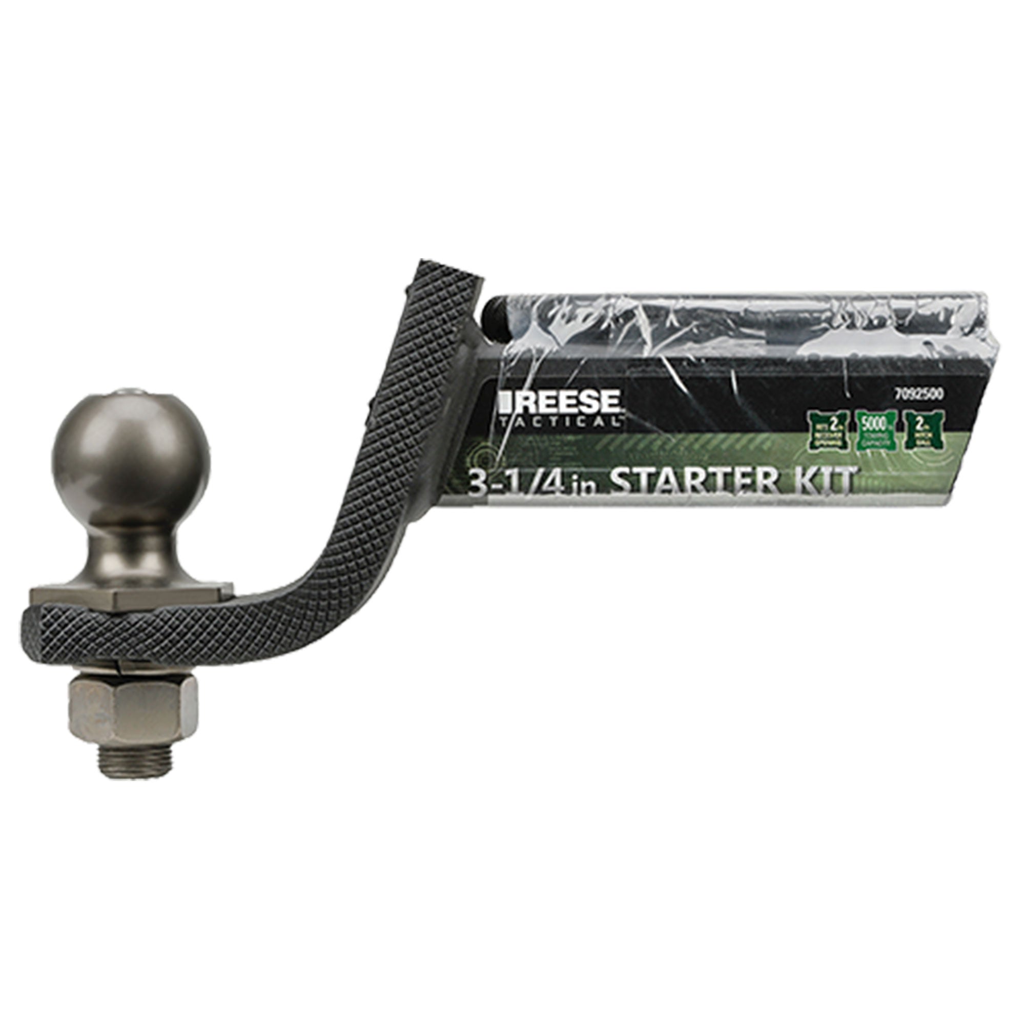 Reese Towpower Interlock Tactical Trailer Hitch Ball Mount Kit, Black (Open Box) - VMInnovations