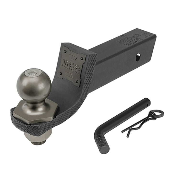 Reese Interlock Tactical Trailer Hitch Ball Mount Starter Kit, Black (Open Box)