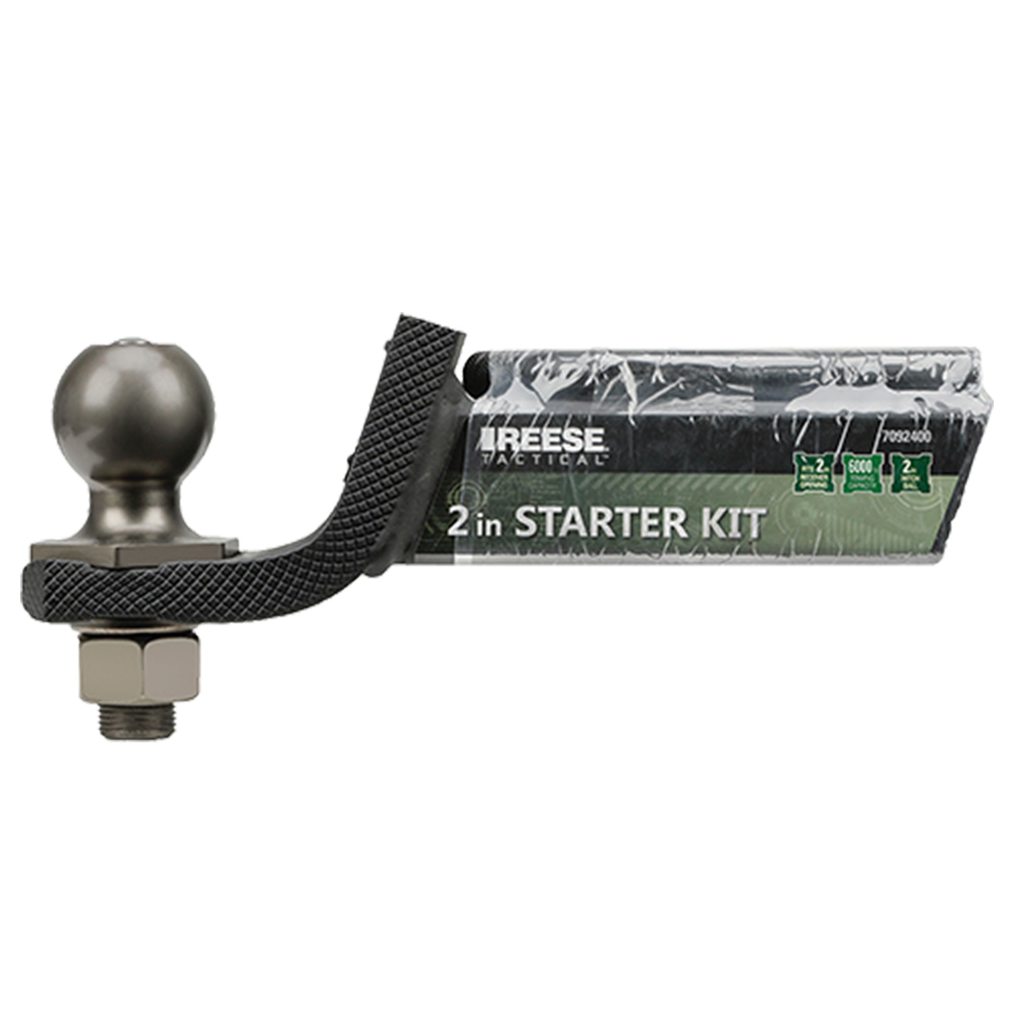 Reese Interlock Tactical Trailer Hitch Ball Mount Starter Kit, Black (Open Box) - VMInnovations