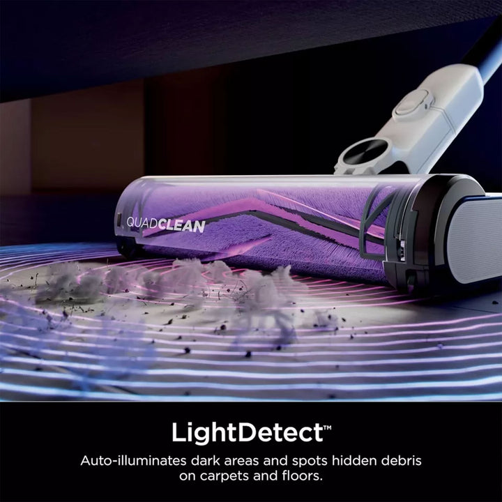 Shark Cordless Detect Pro Auto Empty Stick Vacuum, White (Used)