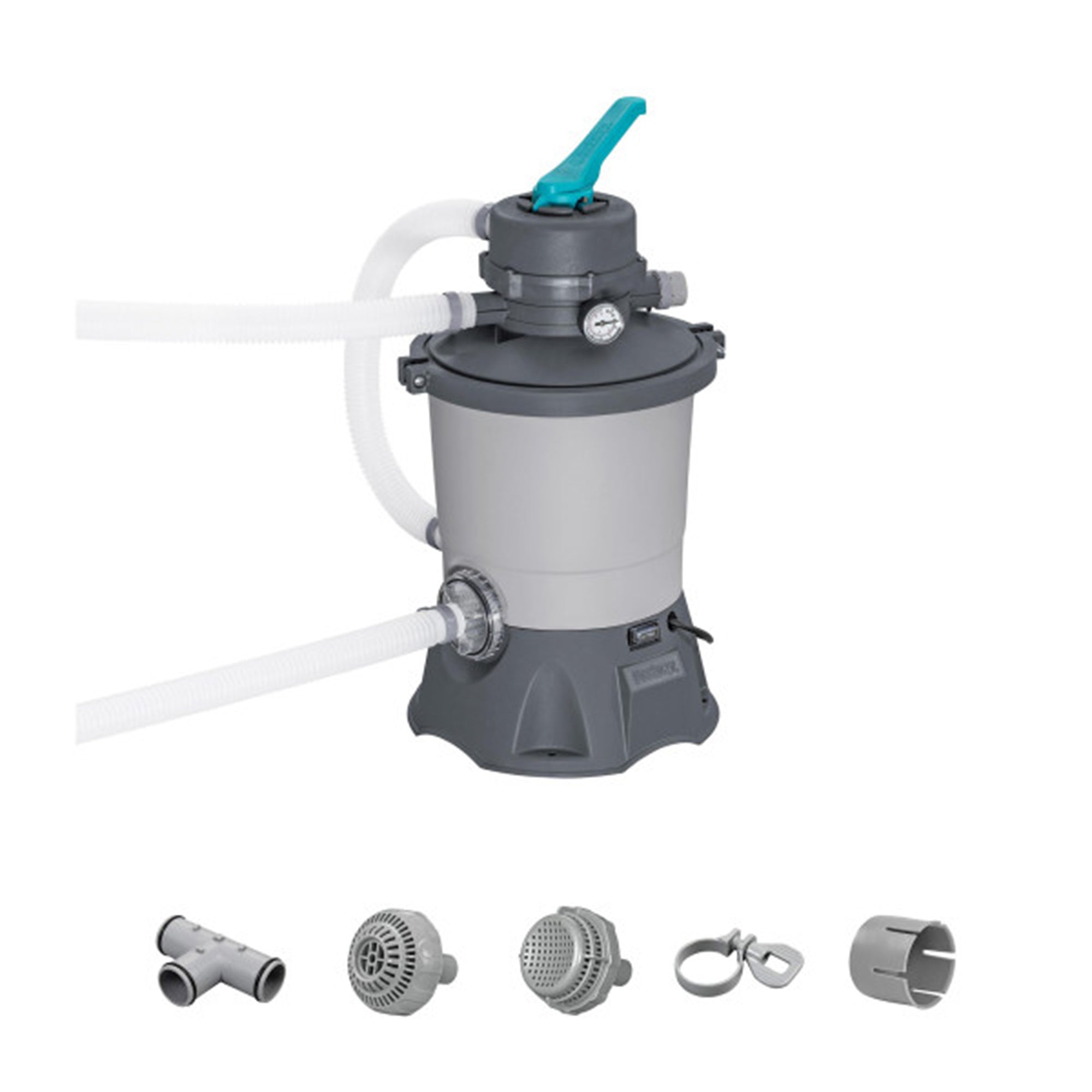 Bestway 950 Gallon Sand Filter Pump for Above Ground Outdoor Swimming Pools - VMInnovations