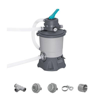 Bestway 950 Gallon Sand Filter Pump for Above Ground Outdoor Swimming Pools - VMInnovations