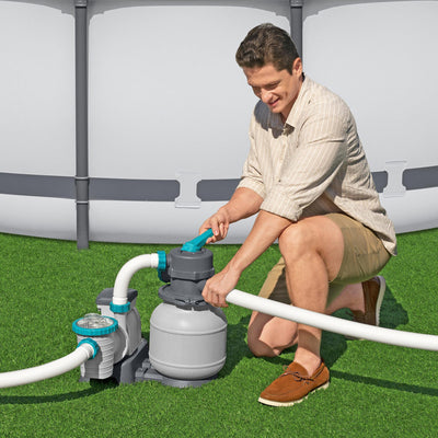 Bestway 1,500 Gal Sand Filter Pump for Above Ground Outdoor Swimming Pools(Used)