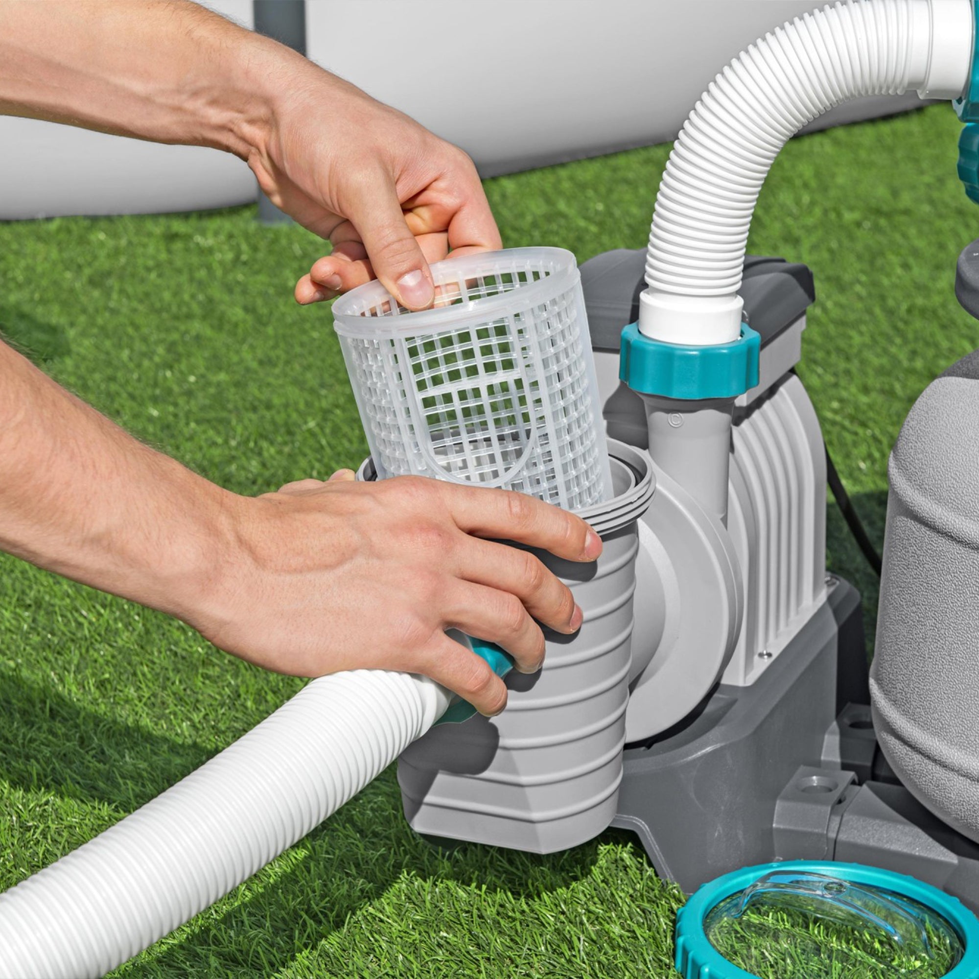 Bestway 1,500 Gal Sand Filter Pump for Above Ground Outdoor Swimming Pools(Used)