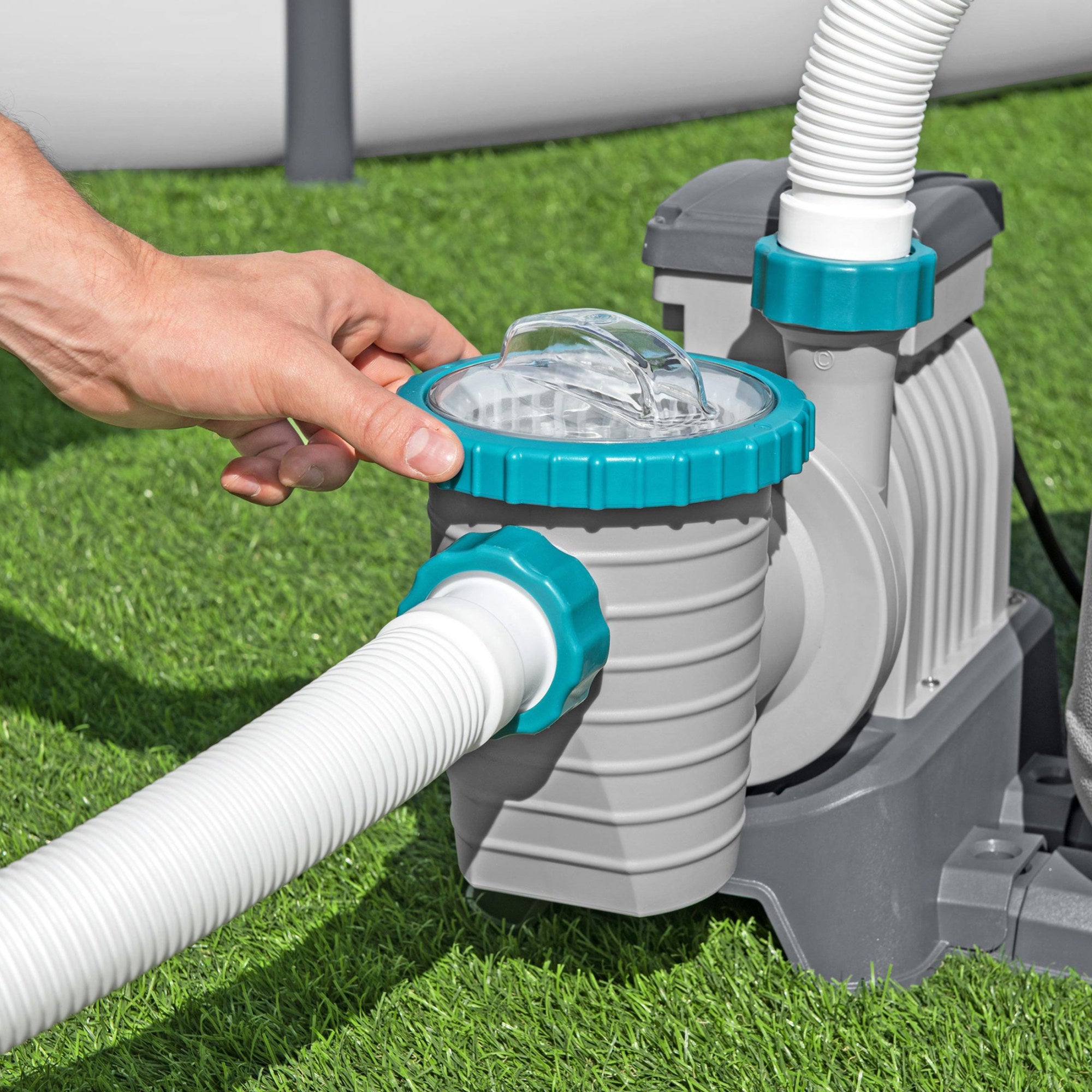 Bestway 1,500 Gal Sand Filter Pump for Above Ground Outdoor Swimming Pools(Used)