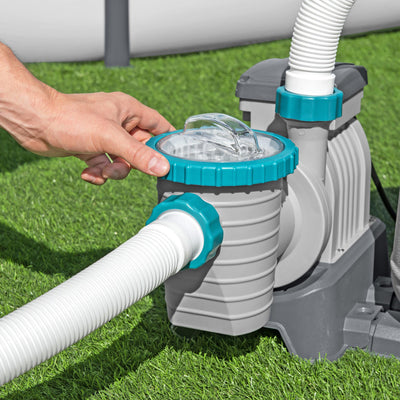Bestway 1,500 Gal Sand Filter Pump for Above Ground Outdoor Swimming Pools(Used)