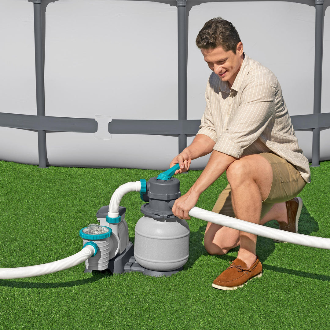 Bestway 1,500 Gal Sand Filter Pump for Above Ground Swimming Pools (Open Box)