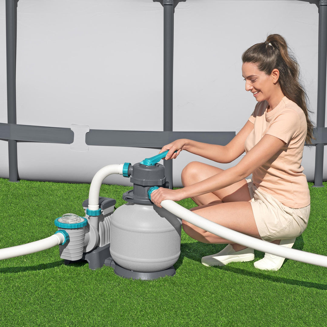 Bestway 2,200 Gal Sand Filter Pump for Above Ground Outdoor Swimming Pools(Used)