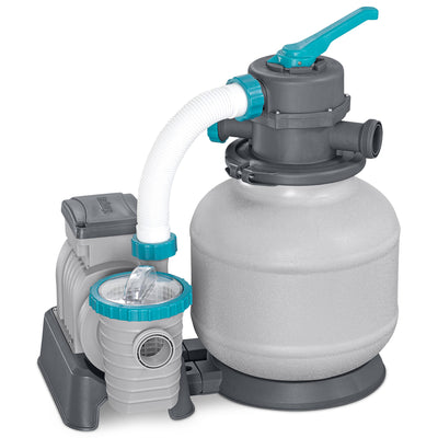 Bestway 2,200 Gallon Sand Filter Pump for Above Ground Outdoor Swimming Pools - VMInnovations