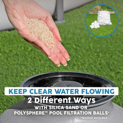 Bestway 2,200 Gallon Sand Filter Pump for Above Ground Outdoor Swimming Pools - VMInnovations