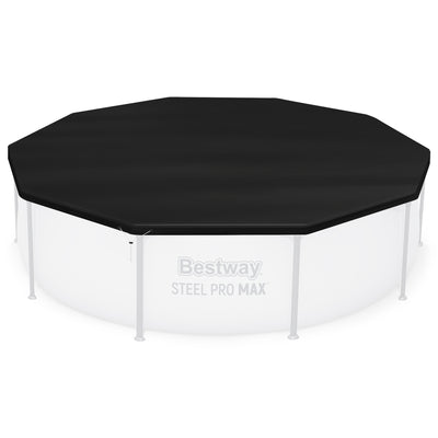 Bestway Flowclear Round 10' Pool Cover for Above Ground Frame Pools (Cover Only)