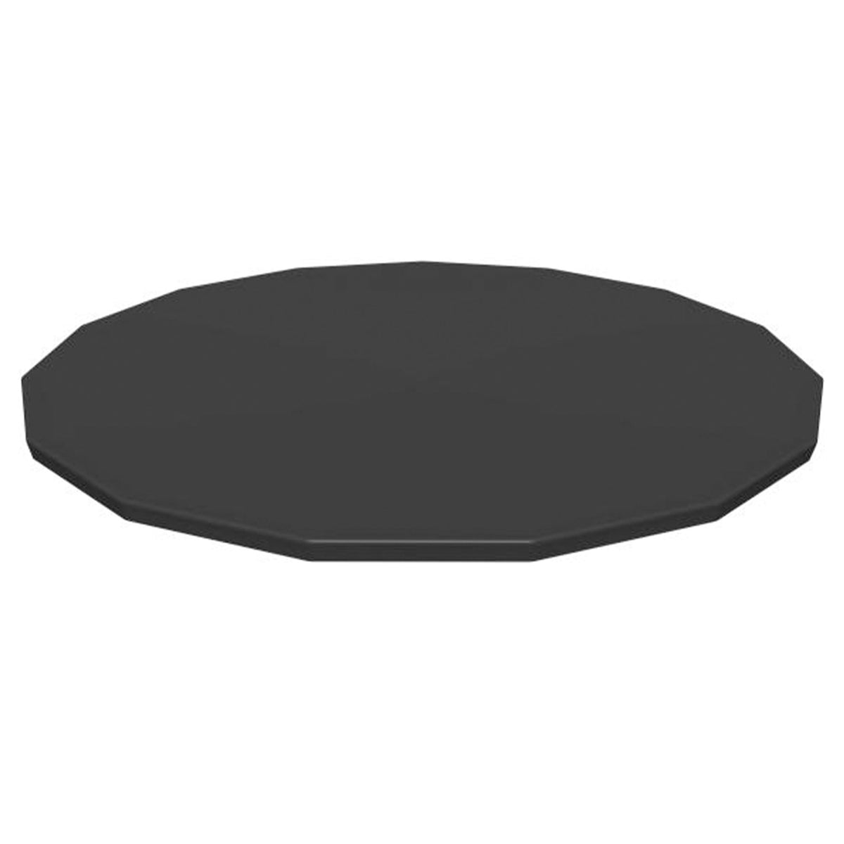 Bestway Round Pool Cover for 15 Foot Above Ground Pools, Black (Open Box)