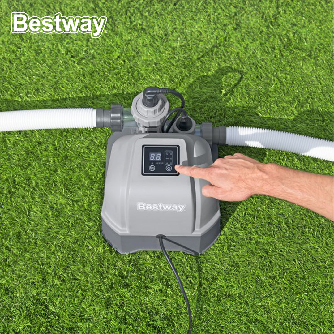 Bestway Hydrogenic 12 G/H Saltwater Chlorinator for Above Ground Pools(Open Box)
