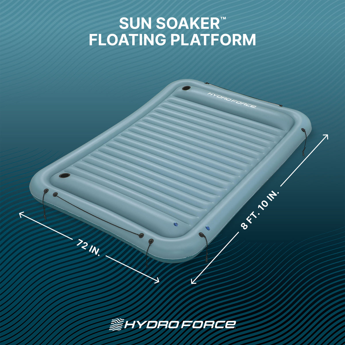 Bestway Hydro-Force Sun Soaker Inflatable 4 Person Water Float Platform (Used) - VMInnovations