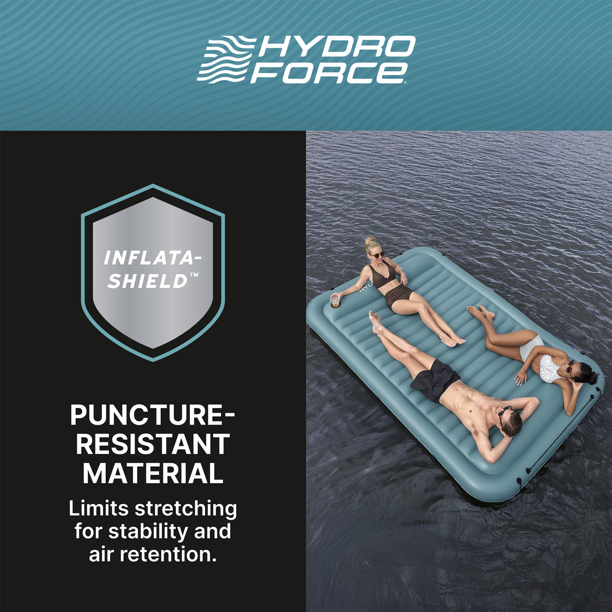 Bestway Hydro-Force Sun Soaker Inflatable 4 Person Water Float Platform (Used) - VMInnovations
