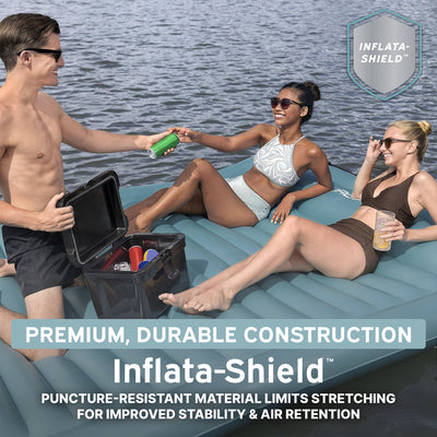 Bestway Hydro-Force Sun Soaker Inflatable 4 Person Water Float Platform Lounger - VMInnovations