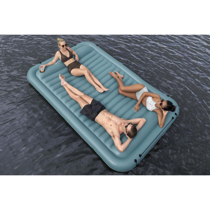 Bestway Hydro-Force Sun Soaker Inflatable 4 Person Water Float Platform Lounger