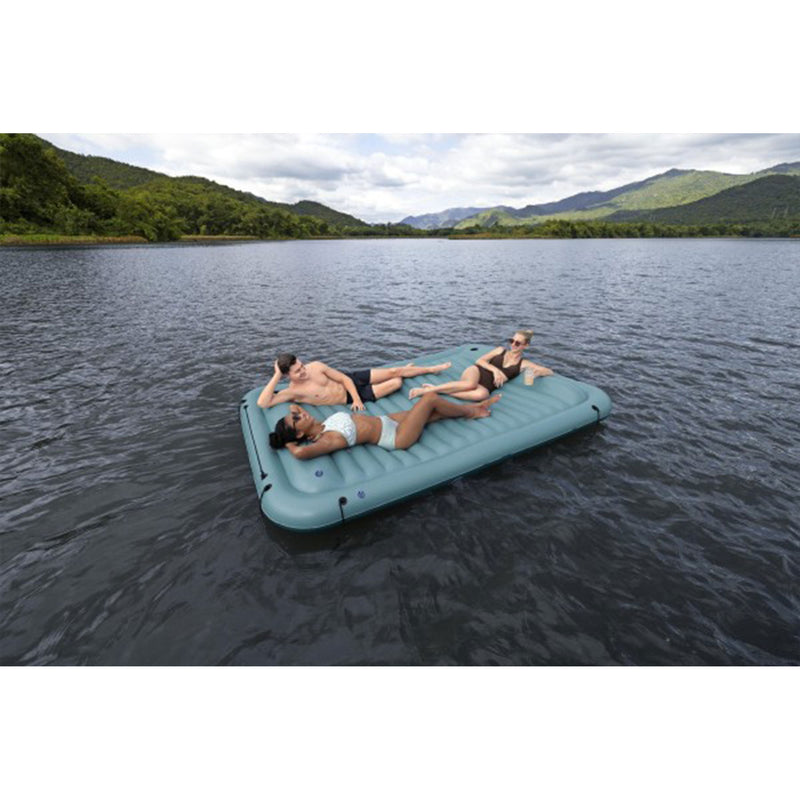 Bestway Hydro-Force Sun Soaker Inflatable 4 Person Water Float Platform Lounger