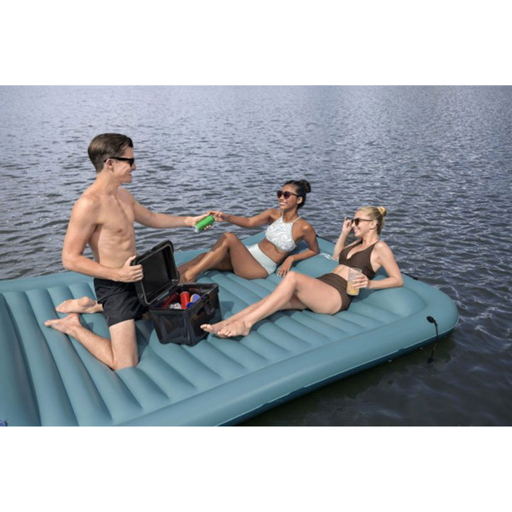 Bestway Hydro-Force Sun Soaker Inflatable 4 Person Water Float Platform Lounger