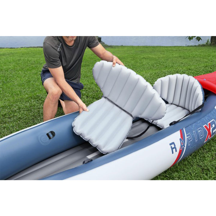 Bestway Rapid X2 Inflatable 2 Person Kayak Outdoor Water Sport Set (Open Box)