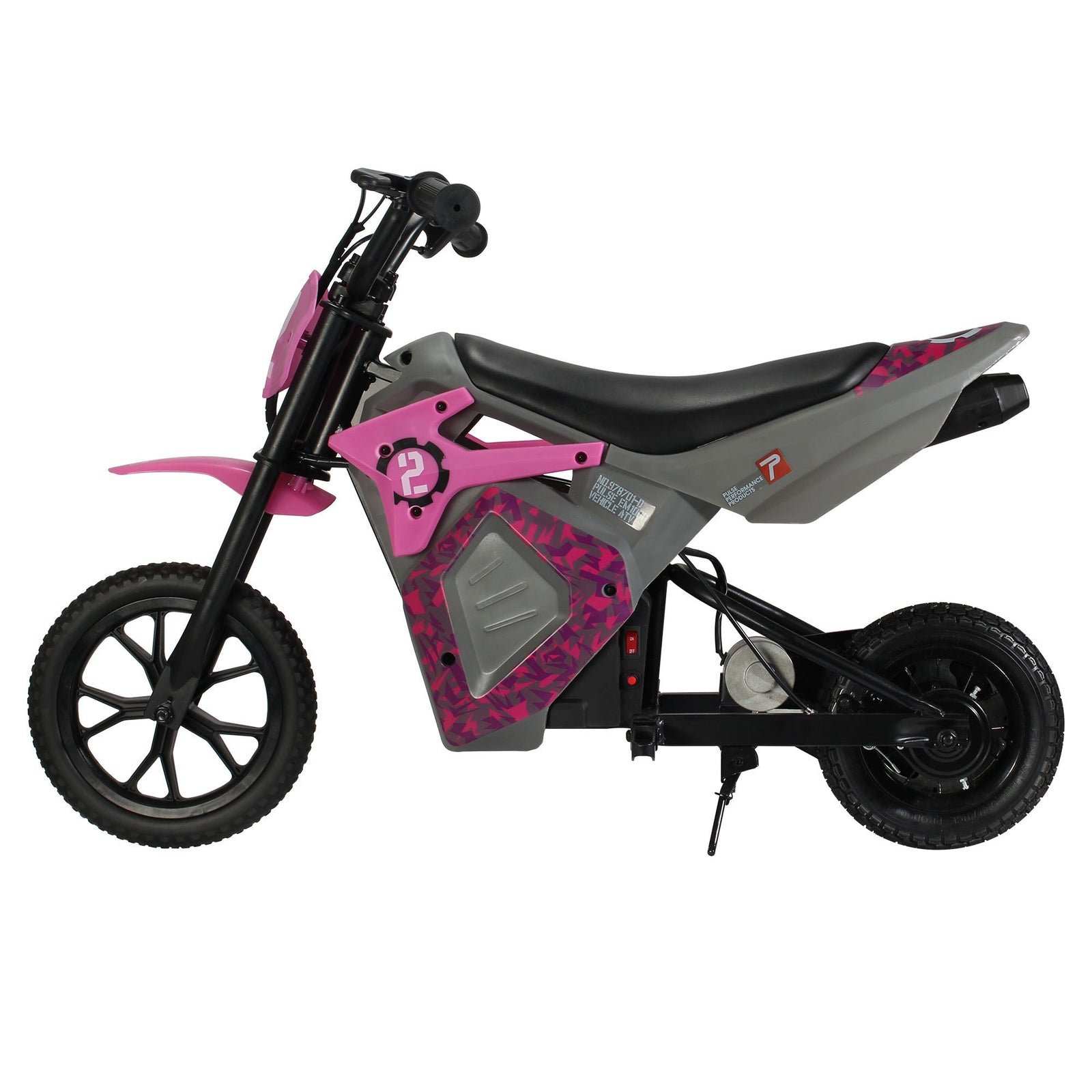Pulse Performance 24V Motorcycle and Rechargeable Battery, Pink - VMInnovations