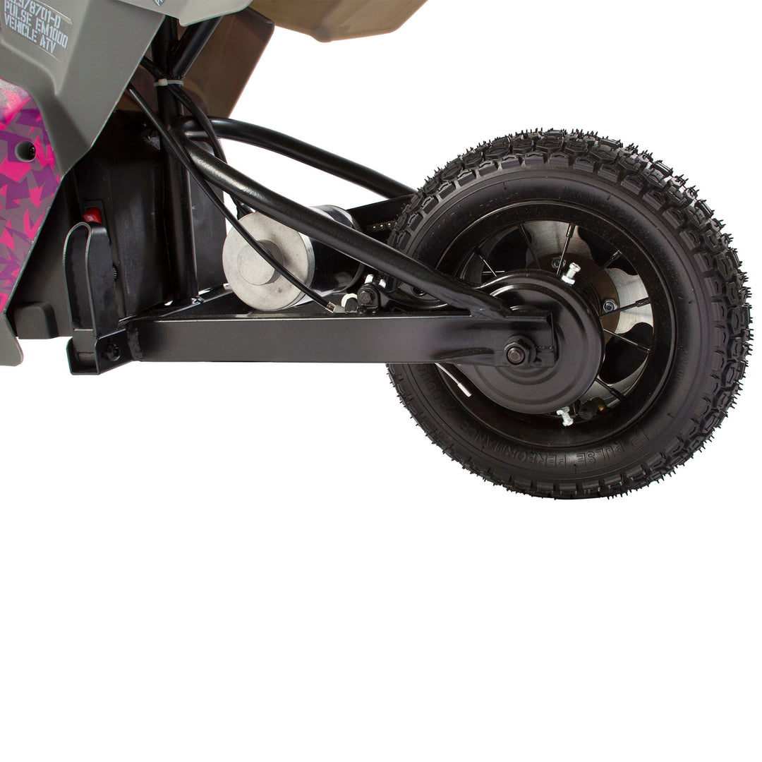 Pulse Performance 24V Motorcycle and Rechargeable Battery, Pink - VMInnovations