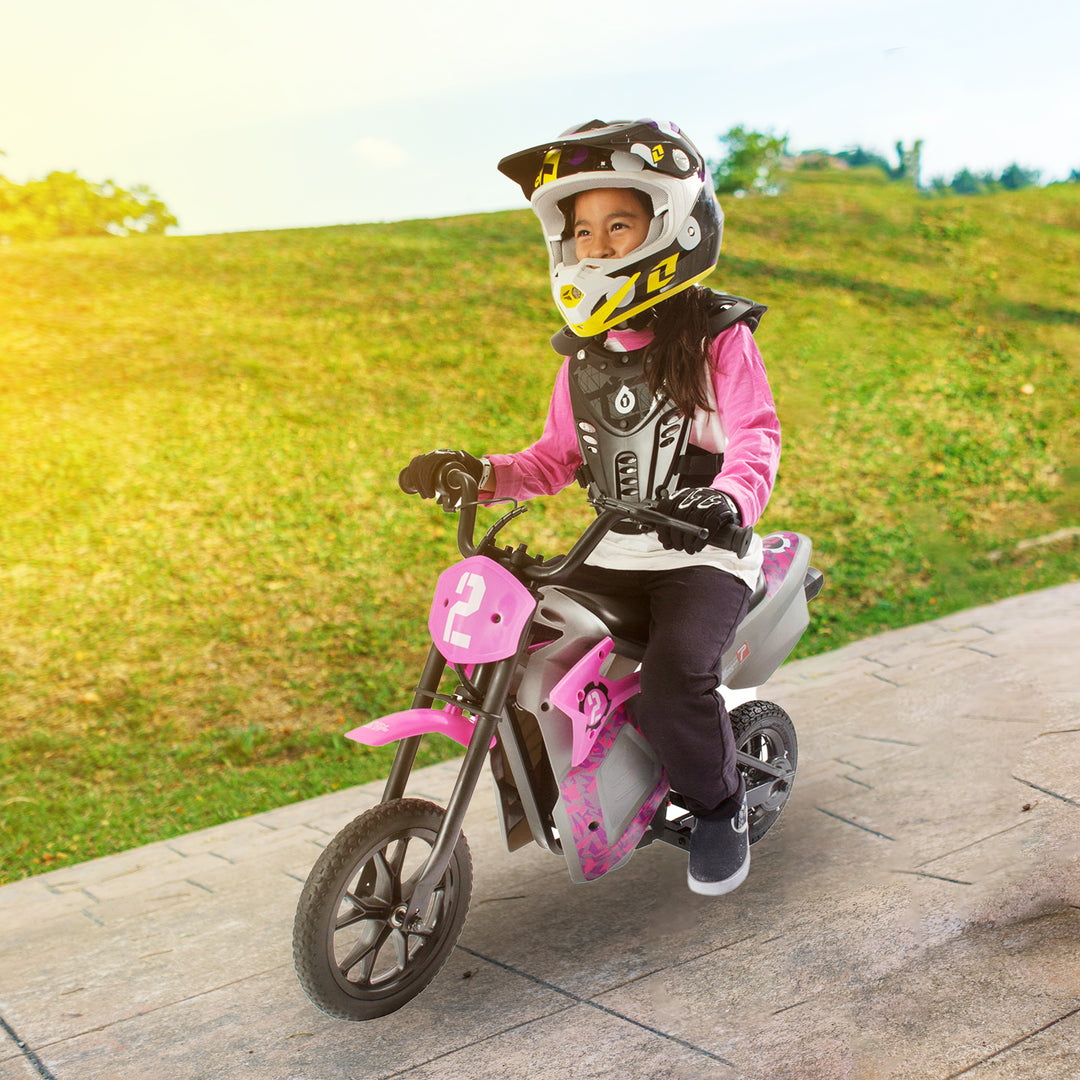 Pulse Performance 24V Motorcycle and Rechargeable Battery, Pink - VMInnovations