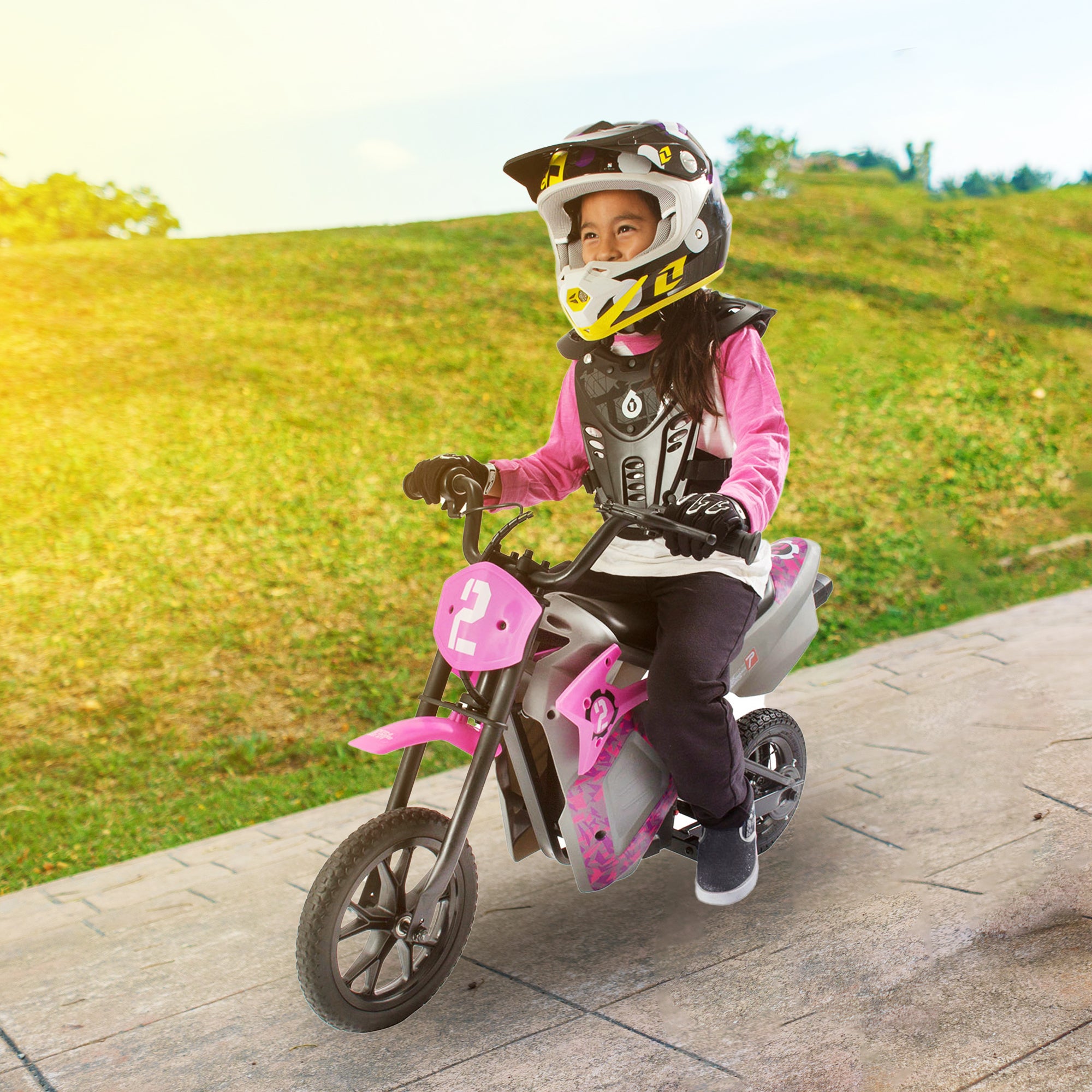 Pulse Performance 24V Motorcycle and Rechargeable Battery, Pink (Open Box) - VMInnovations