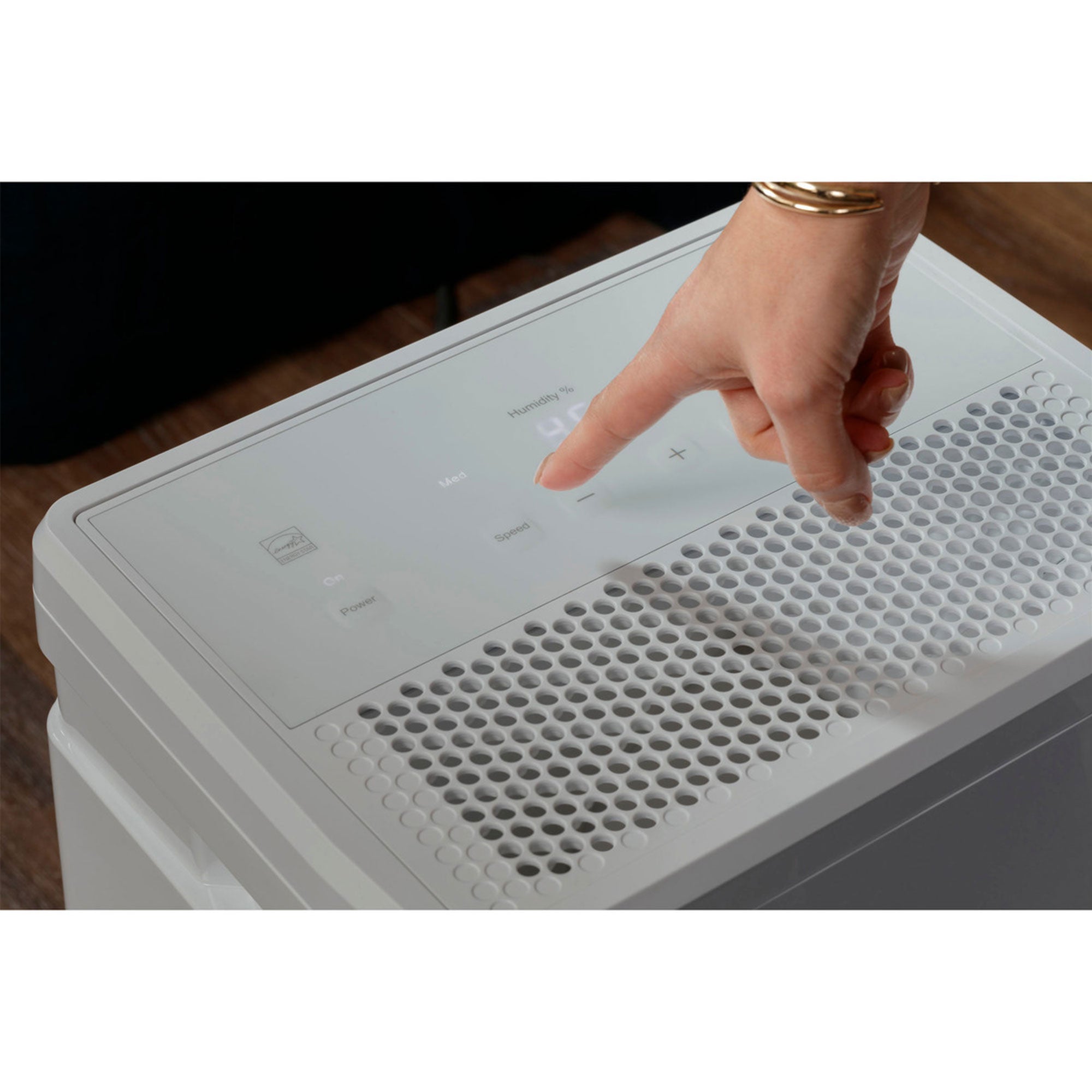 GE Portable 50 Pt Dehumidifier w/Smart Dry for Wet Spaces, Gray(Open Box) - VMInnovations