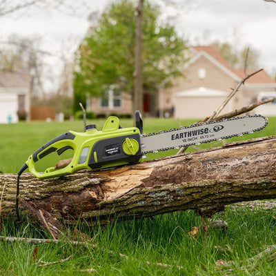 Earthwise Power Tools 8 Inch 15 Ampere Corded Electric Chainsaw with Handle