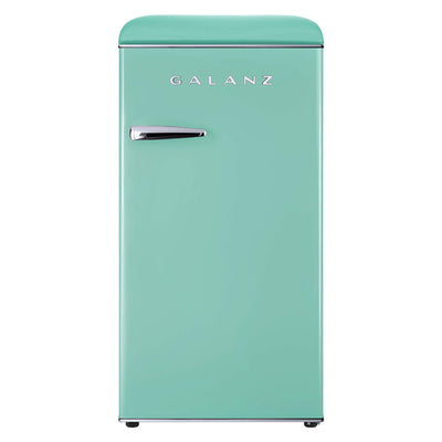 Galanz Retro Energy Efficient Compact Refrigerator w/Freezer, 3.3 Cu Ft, Green (Used) - VMInnovations