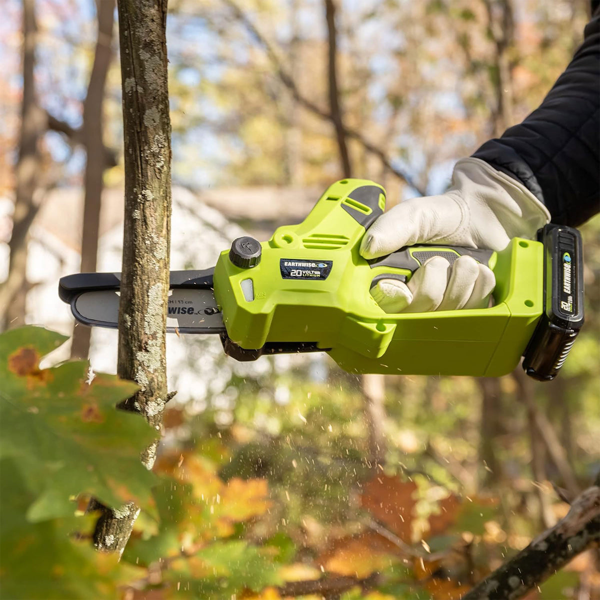 Earthwise Power Tools 20 Volt 5 Inch Mini Pruning Saw with Battery Power Source