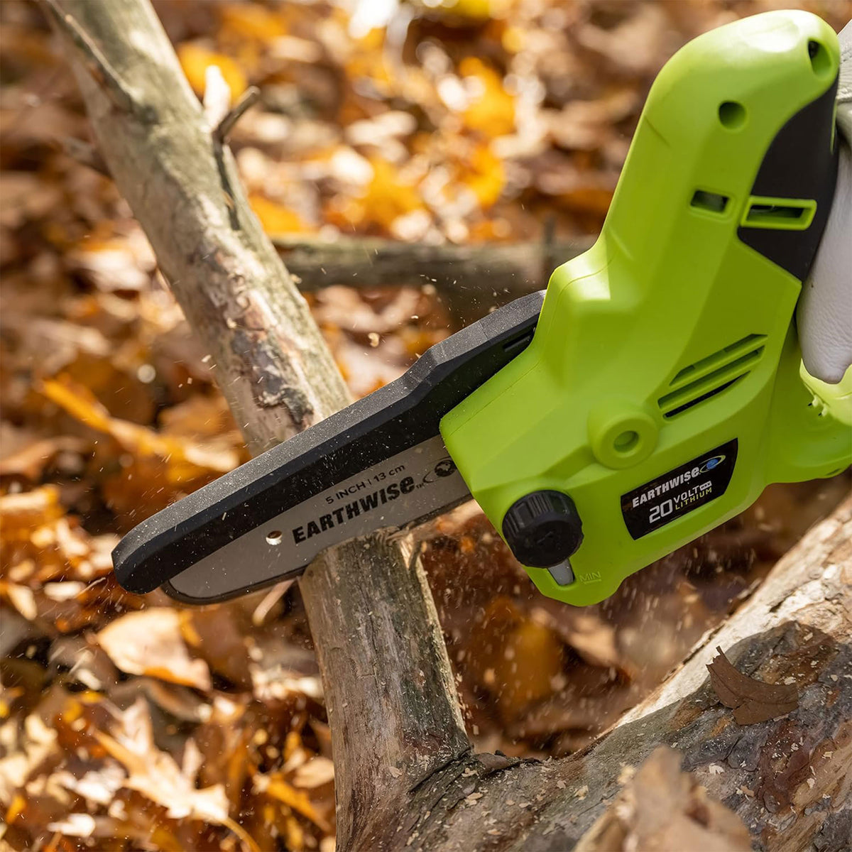 Earthwise Power Tools 20 Volt 5 Inch Mini Pruning Saw with Battery Power Source