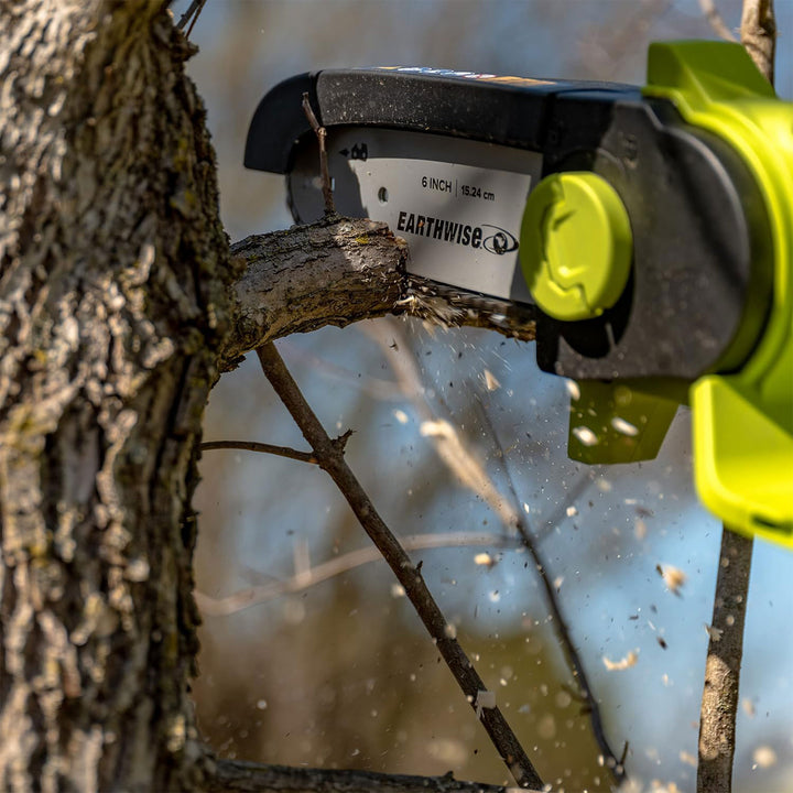 Earthwise Power Tools 16 inch Mini Pole Chainsaw with Battery Included(Open Box) - VMInnovations