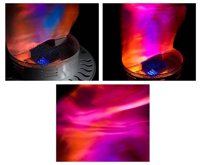 CHAUVET DERBY X RGB DMX Pro DJ Club Effect Strobe Light + BOB-LED Flame Light