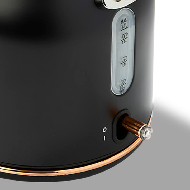 Haden Dorset 1.7L Electric Water Kettle & 12 Cup Coffee Maker, Black & Copper