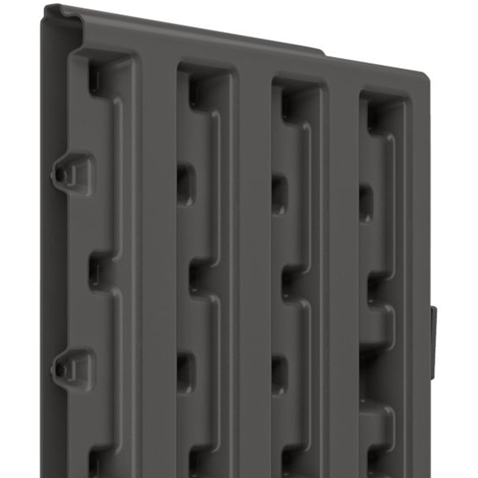 Suncast Commercial 4 Shelf Mega Tall Lockable Utility Storage Cabinet, Gray