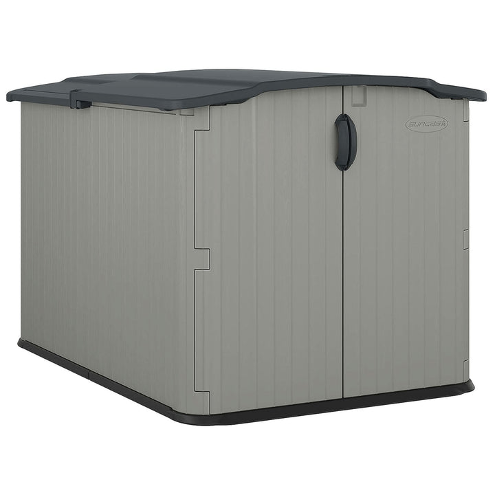 Suncast Glidetop 98 Cu Ft Outdoor Horizontal Shed Garden & Tool Storage, Gray - VMInnovations