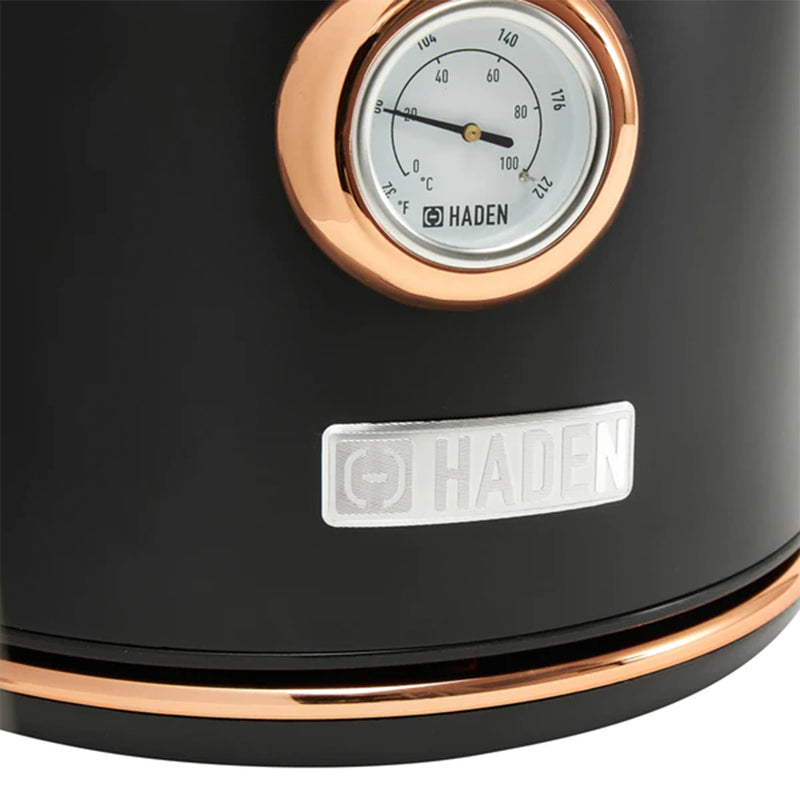 Haden 700W Countertop Microwave & Dorset 1.7L Electric Kettle, Black & Copper